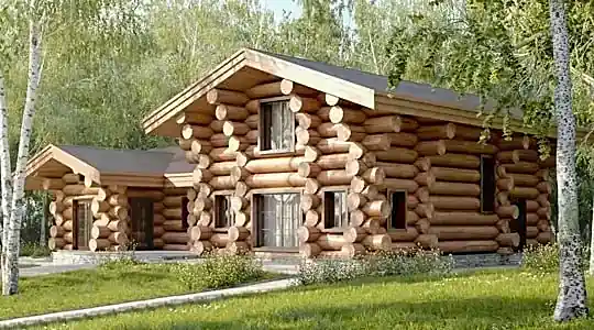 Строительство бани из оцилиндрованного бревна в Алматы профессиональные проекты