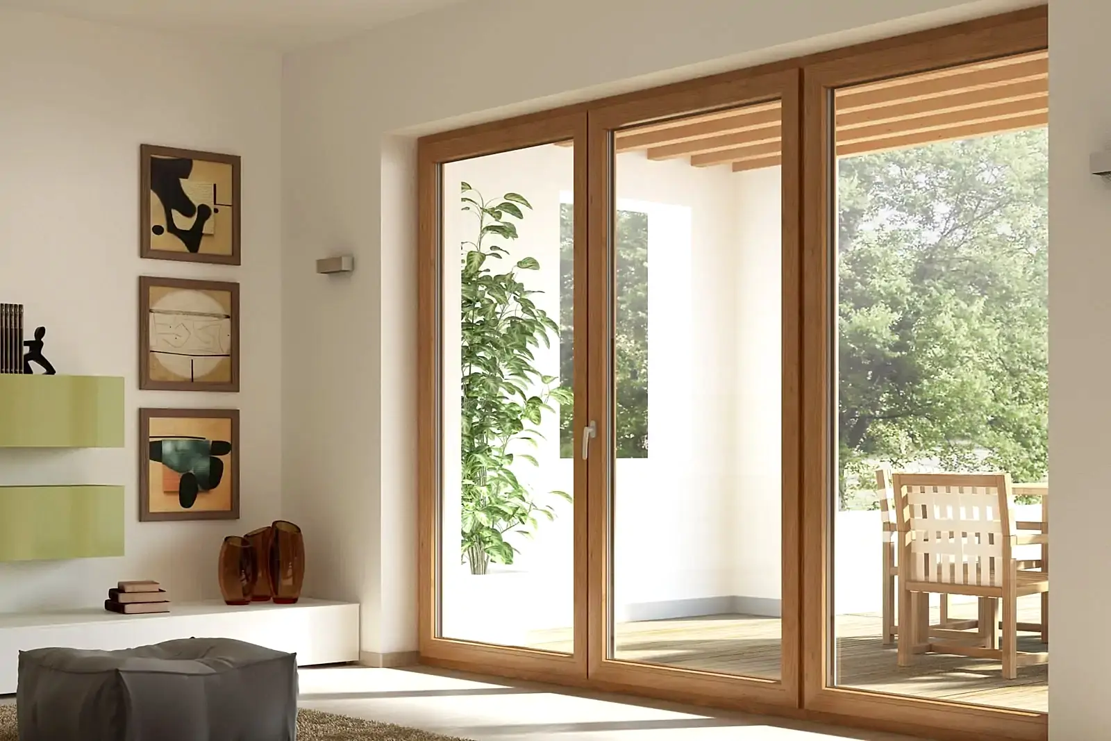 Панорамное пластиковое окно