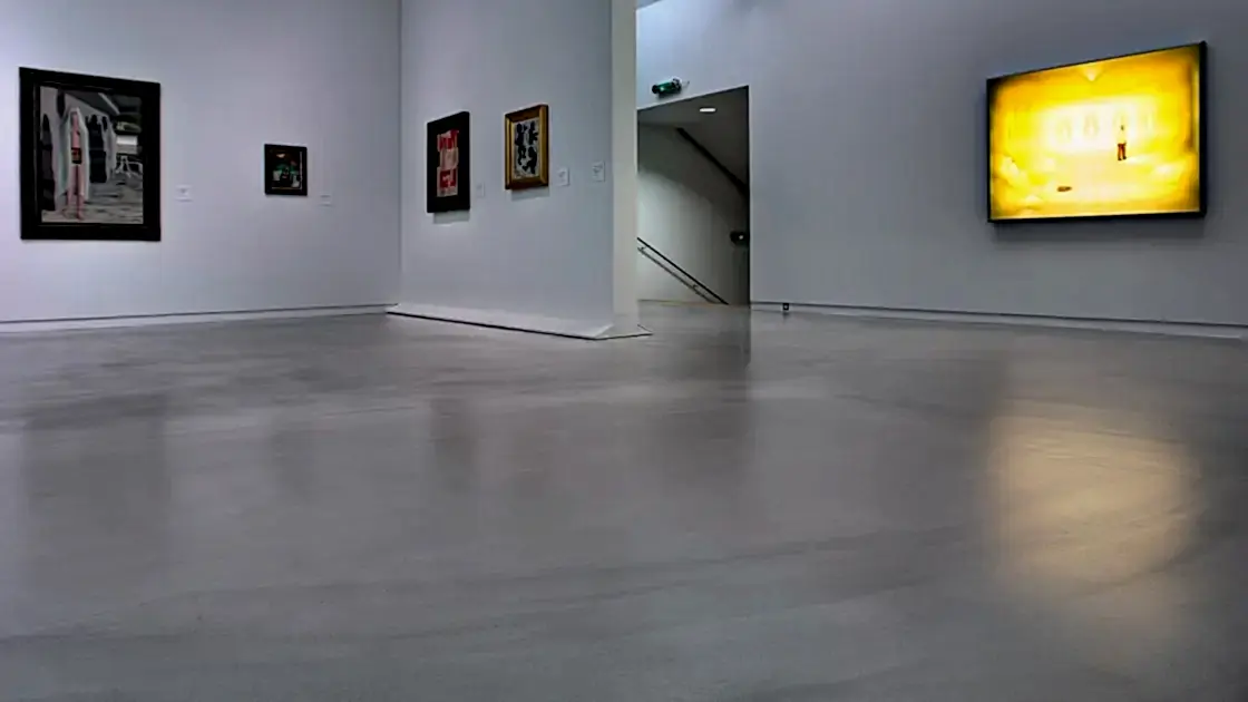 Наливной бетонный пол декоративный