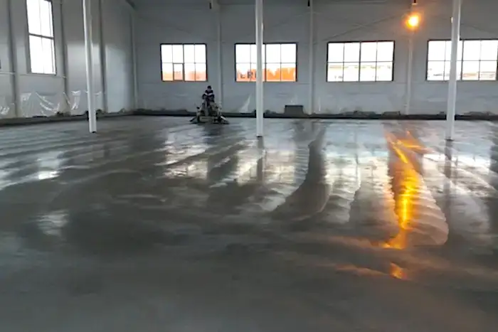 Устройство наливного бетонного пола.