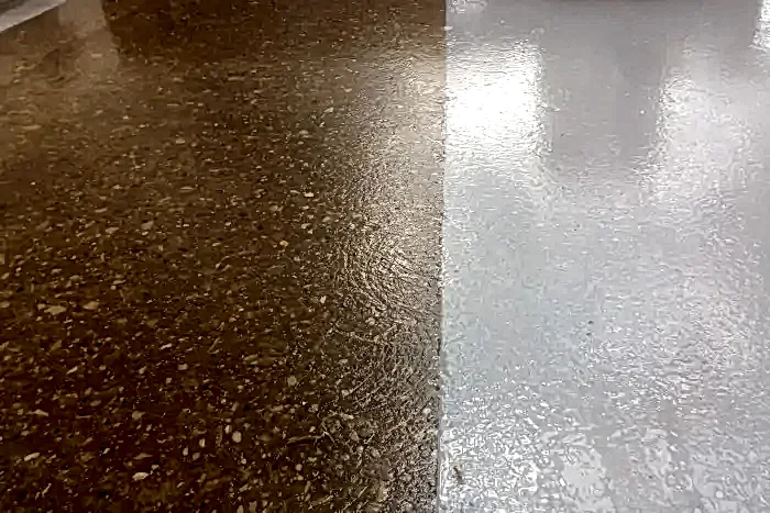 Обеспыливание бетонных полов пропитками.