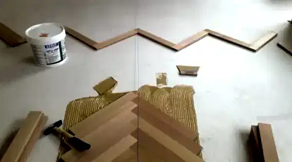 Укладка паркета в Алматы - елочкой