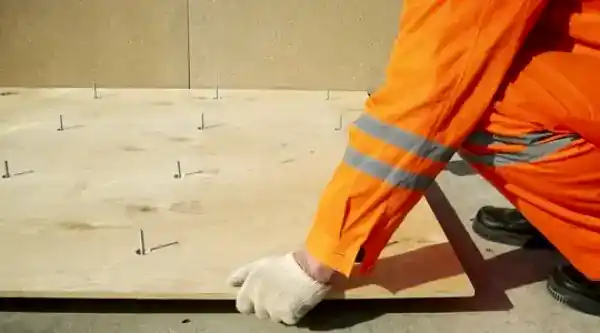 Выравнивание пола в Алматы - фанерой без лаг