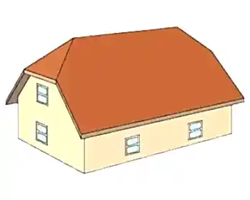 Полувальмовая форма крыши в Алматы