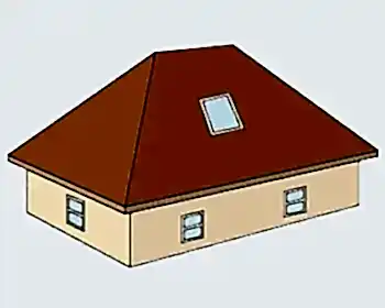 Вальмовая форма крыши в Алматы